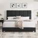 Ebern Designs Hogsett Standard Bed Upholstered/Polyester in Gray | 53 H x 83 W x 82 D in | Wayfair 2711A7E934E34C8496B3A20765A17F35
