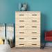 Ebern Designs Mountview 7 - Drawer Dresser Wood in Gray | 49 H x 31.5 W x 16.5 D in | Wayfair 4F16DE402AFD44B298FCF3BDD77F1B2D