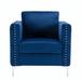 Armchair - House of Hampton® Modern Velvet Armchair Tufted Button Accent Chair | Wayfair 462C4BE992584BD8B22DFD83837090F4