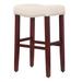Sand & Stable™ Ileana Counter & Bar Stool Wood/Upholstered in Red/Brown | Bar Stool (29" Seat Height) | Wayfair 0953D6DC99D540F78A0DC875C84E5102