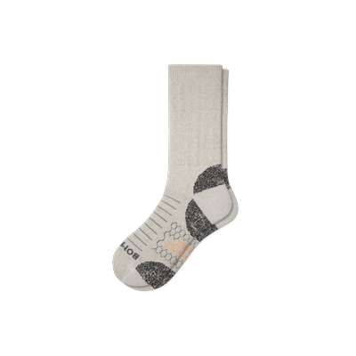 Men's Hiking Performance Calf Socks - Oatmeal - Medium - Cotton Blend - Bombas