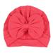Baby Girls Turban Hat Soft Bowknot Floral/Dots/Solid Beanie Cap