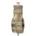 Conscious Collection by H&M Cocktail Dress - Sheath Scoop Neck Sleeveless: Tan Dresses - Women's Size 12