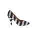 Kathryn Amberleigh Heels: Blue Stripes Shoes - Women's Size 7