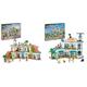 LEGO Friends Heartlake City Kaufhaus, Puppenhaus-Spielzeug für Mädchen und Jungen & Friends Heartlake City Krankenhaus, Set mit Spielzeug-Hubschrauber und Figuren