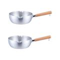 TOPBATHY 2pcs Stainless Steel Snow Pan Milk Nonstick Frying Pan Griddle Home Steamer Steaming Noddle Pot Non Stick Frying Pans Small Saucepan Stainless Steel Sauce Pan Kitchen Cookware Food