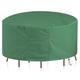 Garden Furniture Cover,200x90cm(79x35in) Outdoor Rattan Furniture Covers,420D Oxford Fabric Waterproof,Windproof,Anti-UV, Garden Furniture Set Covers Circular for Patio Table and Chairs Set,Green