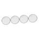 TOPBATHY 4pcs Pizza Pan with Holes Flat Pan Metal Mesh Baking Tray Pizza Stone Oven Pan Mini Cake Pan Pizza Cooking Tray Pizza Trays for Oven Net Tool Non-Stick Pizza Pan Stencil Barbecue