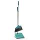 WHDEOY YJLYQF Premium Rubber Broom & Dustpan Set,Sweeping Broom Indoor with Matching Dustpan and Brush Sets, Household Cleaning Set that Includes a Sweeping Brush Indoor, Soft Broom and Dustpan Set