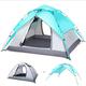 3-in-1 Family Automatic 4-6 Person Pop Up Tent, Festival Pop-Up Tent Beach Shelter Portable Tents Waterproof Anti UV for Travelling Beach BBQ Park Fishing Instant Sun Shade Shelter Canopy