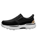 Slip-on Shoes Mens Casual Slip on Shoes Moccasin Shoes for Men Wide fit Shoes for Men Men's Shoes Hiking Shoes Walking Shoes Lightweight Anti Slip Outdoor Walking Shoes,Black,42/260mm