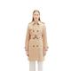 Langmantel TOM TAILOR Gr. M, beige (sand beige) Damen Mäntel Übergangsmäntel