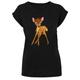 Kurzarmshirt F4NT4STIC "Damen Disney Bambi-Classic with Ladies Extended Shoulder Tee" Gr. 5XL, schwarz (black) Herren Shirts T-Shirts