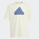 T-Shirt ADIDAS SPORTSWEAR "U FI LOGO T" Gr. 164, beige (ivory, prloin) Kinder Shirts T-Shirts