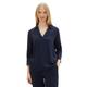 Langarmshirt TOM TAILOR Gr. M, blau (sky captain blue) Damen Shirts V-Shirts