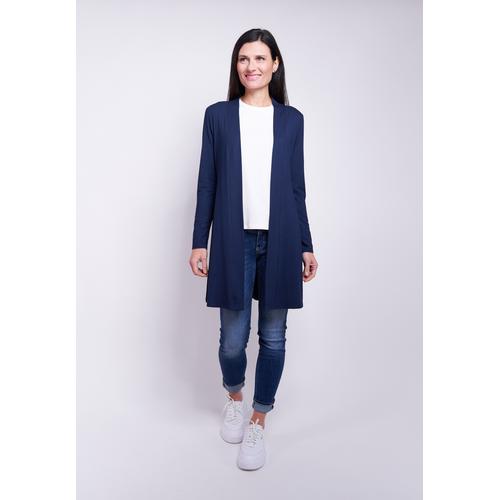 Cardigan SEIDEL MODEN Gr. 40, blau (navy) Damen Strickjacken MADE IN GERMANY