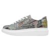 Plateausneaker DOGO "Myra Low-Top Sneaker Lisboa Damen Sneaker", Damen, Gr. 40, Normalschaft, blau, Lederimitat, Schuhe, Handgefertigt
