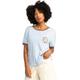 T-Shirt QUIKSILVER "UNI RINGER TEE" Gr. M, blau (skyway) Damen Shirts Jersey
