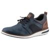 Slip-On Sneaker RIEKER, Herren, Gr. 46, blau (jeansblau, grau, cognac), Lederimitat, Textil, casual, Schuhe, Slipper, Freizeitschuh, Halbschuh mit modischer Laufsohle
