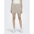 Minirock ONLY "ONLMALFY LIFE SHORT CARGO SKIRT PNT" Gr. XL (42), grau (pumice stone) Damen Röcke Miniröcke