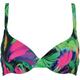 Bügel-Bikini-Top NATURANA "Bora Bora Beach" Gr. 40, Cup C, bunt (navy, grün, pink) Damen Bikini-Oberteile Bügel-Bikini Ocean Blue
