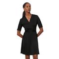 Sommerkleid MARC O'POLO "aus Viskose-Satin" Gr. 40, Normalgrößen, schwarz Damen Kleider Freizeitkleider