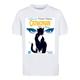 Kurzarmshirt F4NT4STIC "Kinder Batman Catwoman When In Rome with Kids Basic Tee" Gr. 122/128, weiß (white) Jungen Shirts T-Shirts