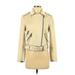 MNG Faux Leather Jacket: Gold Jackets & Outerwear - Women's Size Small