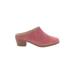 Cole Haan Mule/Clog: Pink Solid Shoes - Women's Size 9 1/2 - Almond Toe