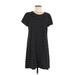 Maeve Casual Dress - Mini Crew Neck Short sleeves: Black Polka Dots Dresses - Women's Size Medium