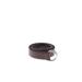 Leather Belt: Brown Print Accessories - Women's Size 40