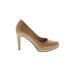 Cole Haan Heels: Slip On Stilleto Classic Tan Solid Shoes - Women's Size 5 - Round Toe