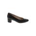 Cole Haan Heels: Slip On Chunky Heel Minimalist Black Shoes - Women's Size 6 - Round Toe