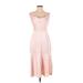 Sam Edelman Cocktail Dress - Midi: Pink Dresses - Women's Size 2