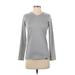 Patagonia Active T-Shirt: Gray Solid Activewear - Women's Size 2X-Small