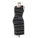 Liz Lange Maternity for Target Casual Dress - Sheath Scoop Neck Sleeveless: Black Print Dresses - Women's Size Medium