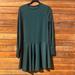 Zara Dresses | Dark Green Bell Sleevedress | Color: Green | Size: S