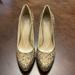 Nine West Shoes | High Heels | Color: Gold | Size: 7.5