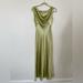 Anthropologie Dresses | Anthropologie - Green Satin Gown, Size S | Color: Green | Size: S