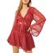 Free People Dresses | Free People - Della Sole Cutout Mini Dress Size L | Color: Orange/Red | Size: L