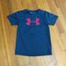 Under Armour Shirts & Tops | Boys Athletic Heat Gear Under Armour T-Shirt Top 6 | Color: Blue/Red | Size: 6b