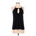 Trafaluc by Zara Sleeveless Blouse: Black Tops - Women's Size X-Small