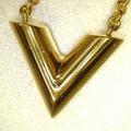 Louis Vuitton Jewelry | Louis Vuitton Necklace Essential M61083 Gold Lv | Color: Gold | Size: Os