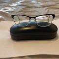 Coach Accessories | Coach Hc 5067 Satin Black Silver/Crystal Eyeglass Frames | Color: Black/Silver | Size: Os