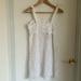 Zara Dresses | Brand New Zara White Dress Size 13-14 Floral Crochet Like With Cotton Lining | Color: White | Size: 14g