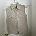 Burberry Tops | Burberry Great Cotton Summer Top! Piped In Burberry Plaid | Color: Tan | Size: L