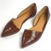 J. Crew Shoes | J.Crew Zoe Crocodile Embossed Flats Size 7 Nwt | Color: Brown | Size: 7