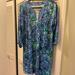 Lilly Pulitzer Dresses | Lilly Pulitzer Fairfax 3/4 Sleeve Dress Nwt Sz Xl Abaco Blue Turtle Awe | Color: Blue/Green | Size: Xl