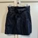 Free People Skirts | Free People Faux Leather Mini Skirt Size 0 | Color: Black | Size: 0