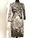 Jessica Simpson Dresses | Jessica Simpson Size 4. Animal Print Dress. Mob Wife. White, Grey, Black, Taupe | Color: Black/Gray | Size: 4